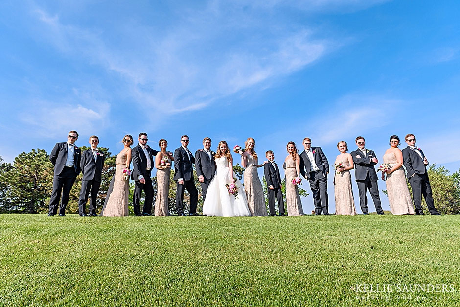 Great Oaks Wedding Pictures, Creative bridal party poses, Large bridal party
