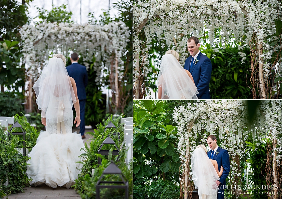 Planterra Wedding Pictures, Planterra first look