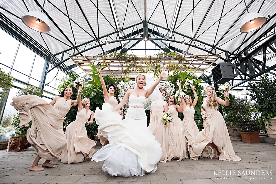 Planterra Wedding Pictures, Planterra Bridal party, fun bridesmaids