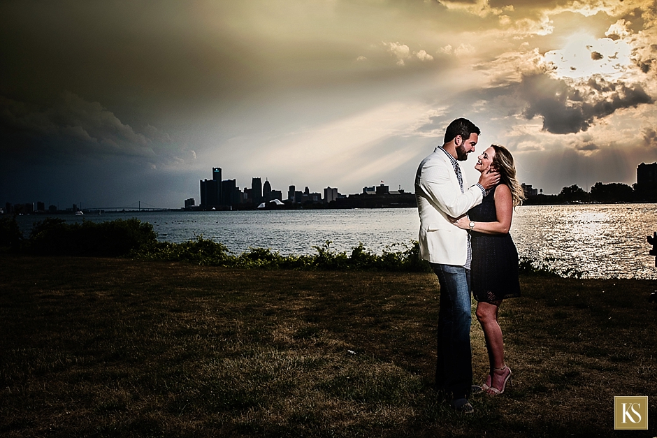 Belle Isle Engagement Photos, Detroit Engagment Pictures, Kellie Saunders PhotoOne light Photography