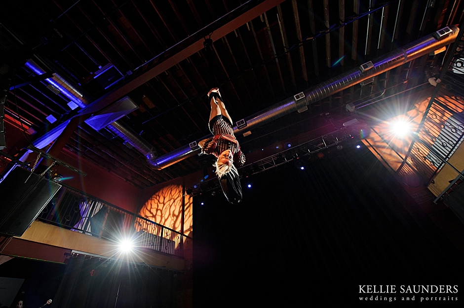 Crofoot Ballroom, Masquerade Ball Wedding Reception, Detroit Circus