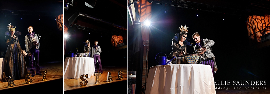 Crofoot Ballroom, Masquerade Ball Wedding Reception, Detroit Circus