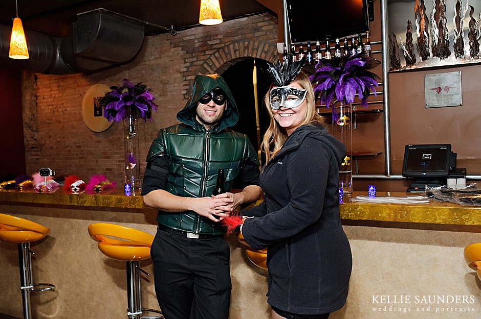 Crofoot Ballroom, Masquerade Ball Wedding Reception, Detroit Circus
