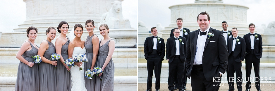 Belle Isle fountain wedding picture, Detroit wedding photography