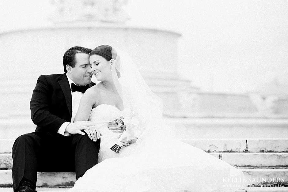 Belle Isle fountain wedding picture, Detroit wedding photography