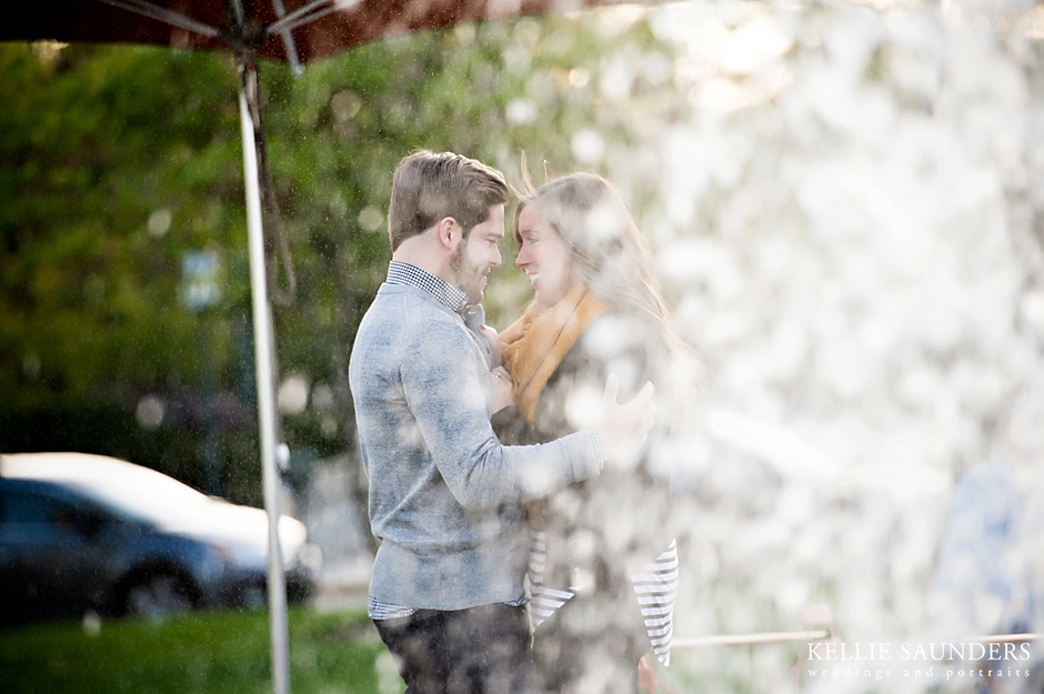 Birmingham michigan Shain Park Engagement Photos