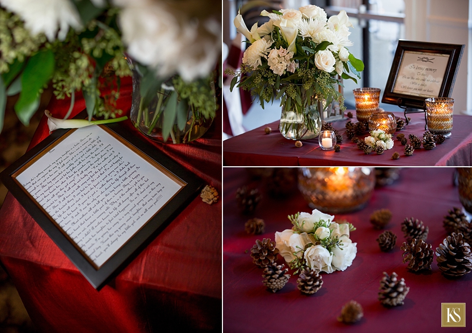 Memorial table at wedding