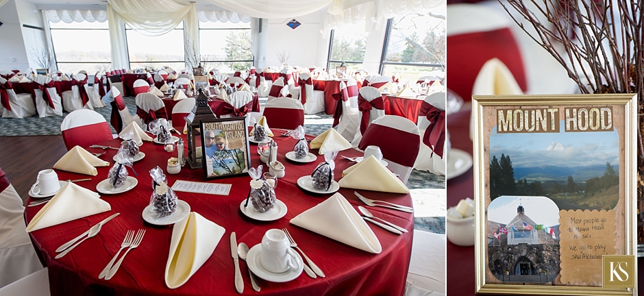 Travel Centerpieces for wedding, Mystic Creek Golf Club Wedding in Milford, MI