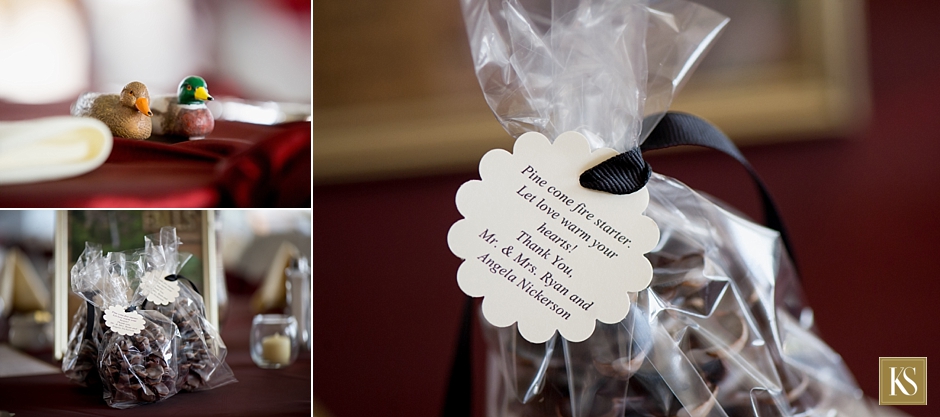 Pine Cone Fire Starter Wedding favors