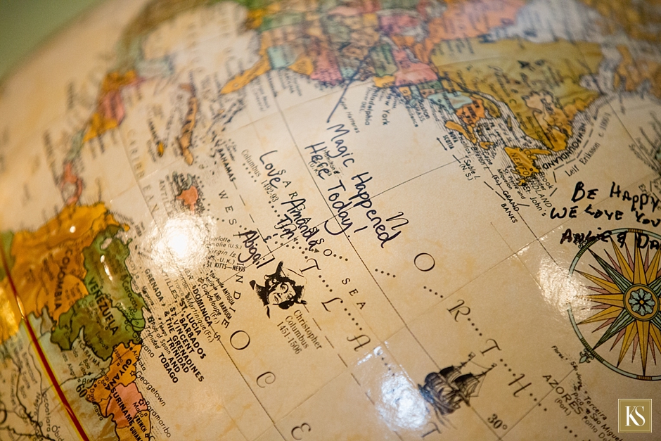 Wedding Globe Guest Book