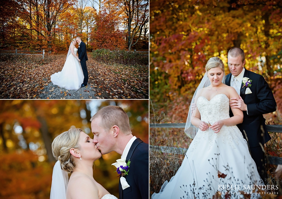Ostego Club Wedding, Gaylord Wedding photos, Fall wedding colors