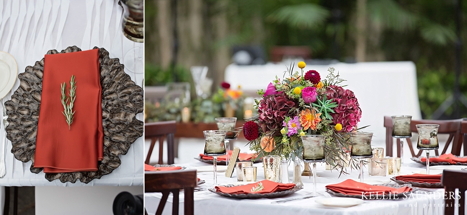 Planterra Wedding Details, Rosmary Sprig on Charger